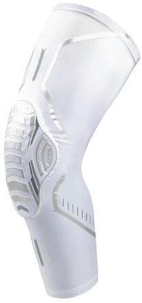 HAMISBEL Knee Pad 1PC Breathable Absorb Sweat Basketball Knee Pad Honeycomb Shockproof Long Leg Sleeves Knee Brace Football Sports Knee Guard(W 1PC,L)