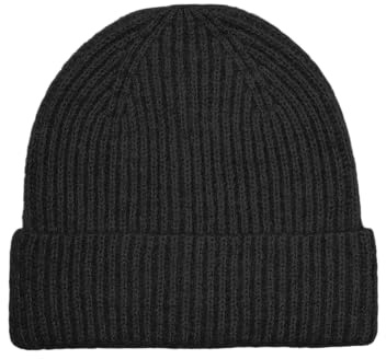 VERO MODA Damen Vmgila Rib Beanie Noos, Black, Einheitsgröße