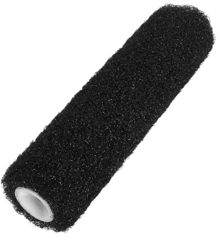 OSALADI 9-inch Black Drywall Texture Paint Roller High-Elastic Reusable Nylon Filament for Wall Compound Application, DIY Drywall Corner Roller Suitable for Interior Painting and Decorative Finishes