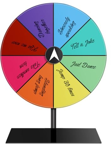 Roterande prishjul, prishjul - Akryl Wheel of Fortune Party Game,Lucky Prize Roulette Board för Carnivals Festivals Classrooms Årsmöten Partier Samlingar