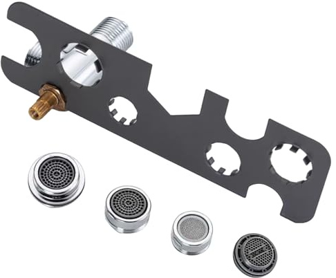 9 in 1 Aerator Faucet Removal Tool - Stainless Steel Breaker Removal Key - for Owners Managers Maintenance Plumbers Personal Cleaning Bathroom Shower
