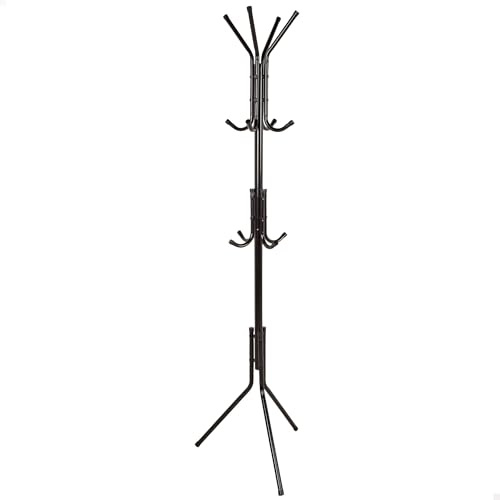 AKTIVE MAX Home Perchero de pie, 45x40x170 cm, Peso máximo soportado 8 kg, con 16 Perchas, para Sombreros, Abrigos, Accesorios, Estilo Moderno, Minimalista (18809)