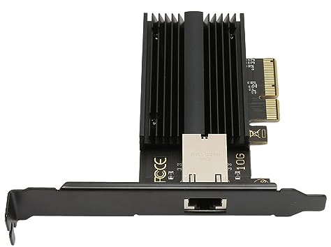 WOHPNLE Tarjeta de Red de Ultra Alta Velocidad de 10 Gbps, Tarjeta WiFi Multifuncional Tarjetas de Red de computadora Internas con disipación de Calor para Centros de Datos de Barra de