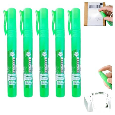 Privacy Cover Spray, Thermal Paper Eraser Privacy Pen for Documents,labels & Mail, 10ml White-out Correction Fluid With Lid for Packages,addresses, Shipping Addresses Information Protection (5PCS)
