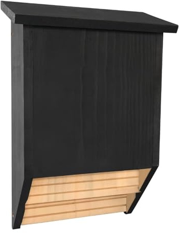 Casa De Madera Para Murciélagos Refugio de madera para descanso | Casa Decorativa de Murciélagos Para Jardín, Patio Trasero, Granja, Aire Libre, Patio, y Césped