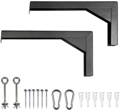 Elite Screens ZVMAXLB12-B Universal-Projektor-Leinwand, verstärkte, geschweißte Metallkonstruktion, Wand- oder Deckenhalterung, inklusive Haken und Hardware, 30,5 cm, Schwarz