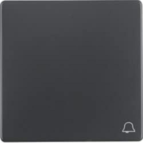 Hager – Touche q.1 q.3/inscription Sonnette anthracite velours