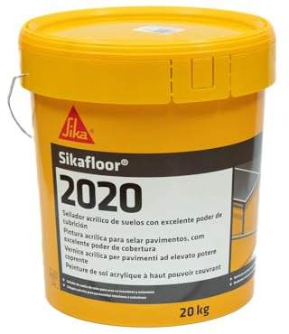 SIKA - Revestimiento acrílico coloreado - Sikafloor 2020 verde oscuro - Para suelos, garajes y superficies de cemento - Uso interior o exterior - 20 kg