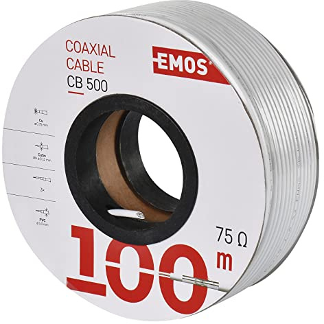 Emos cavo coassiale CB500, 100 m