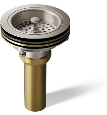 KOHLER K-8801-VS Duostrainer Sink Strainer, Vibrant Stainless