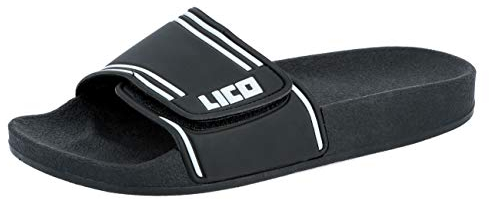 Lico COAST V Herren Erwachsene Badeschuhe, Schwarz/ Weiß, 49 EU