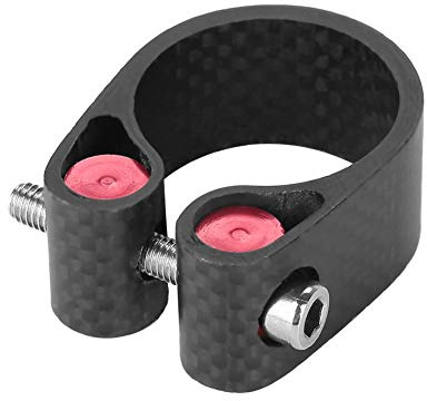 Varilla de sillín de bicicleta 27,2 mm 30,8/31,6 mm de fibra de carbono varilla de sillín de liberación rápida carretera de bicicleta pinzas de bloqueo (27,2 mm)