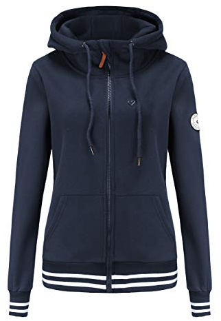 TrendiMax Damen Sweatjacke Kapuzenpullover Zip Hoodie Kapuzenjacke Winter Sweatshirt Jacke