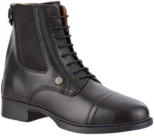 RL24 - Kinder Reitstiefeletten BZ Lace | Jodhpur-Stiefeletten in schwarz | Reitstiefel für Mädchen & Jungen | Kinder Reitstiefel aus wasserdichtem Echtleder | Reitschuhe in Größe 32