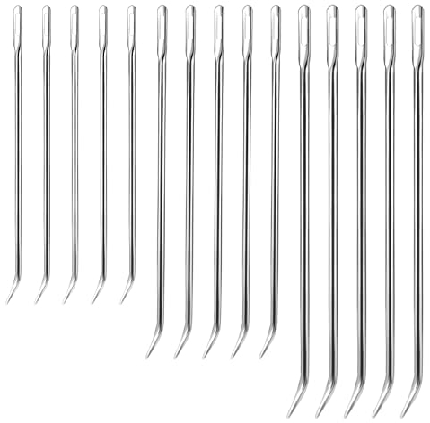 AIEX 15 Pezzi Ago per Cucire la Carne, in Acciaio Inox Ago da Cucina Pollame per Arrosti di Tacchino Arrosti di Carne Forniture (3 Misure)