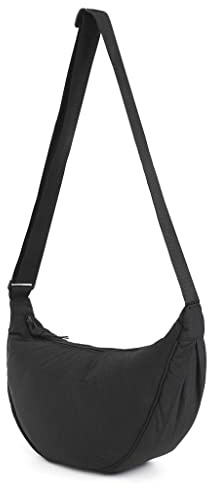Crossbody Bag Hobo Sling Crescent Bag Damen Herren Trendy Kleine Umhängetasche Geldbörse Knödel Tasche Casual Handtasche Verstellbarer Riemen