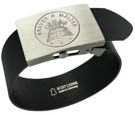 GravurManufakturBerlin Hosengürtel mit Handwerk und Zunftzeichen Ledergürtel Nylongürtel 4 cm breit Einheitslänge kürzbar