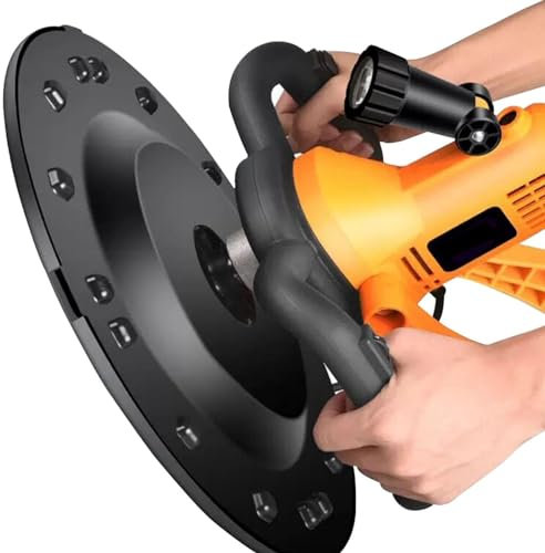 Oiyekntd 2880W Wandglättungsmaschine, 280-2800 U/min Handheld Trockenwandschleifer mit Mischstab und 6 einstellbare Geschwindigkeit Elektrische Gips Mörtelzement Kitt Trowel, automatisches Mischen