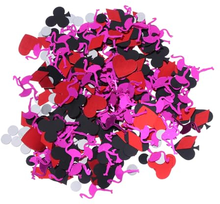 TOPBATHY 2packungen Poker Thema Konfetti Für Las Vegas Partys Bunte Wiederverwendbare Und Plastikdeko Beutel Für Tischdekoration Und Bastelideen