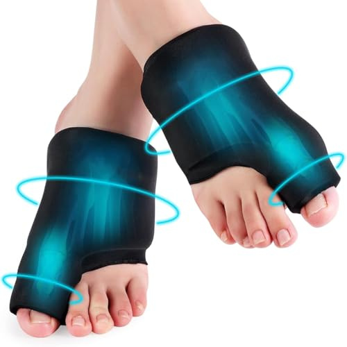 Kühlmanschette für Füße & Zehen - Kälte-/Wärmetherapie Set (2 Stück) | Gegen Schwellungen, Ballenzehen OP, Plantarfasziitis & gebrochene Zehen