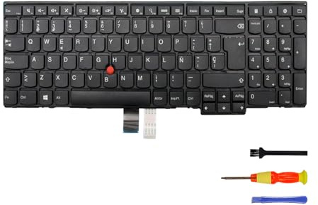 Teclado de repuesto sin retroiluminación para Lenovo Thinkpad T550 T540 T540P T560 W540 W541 W550 W550S L540 L560 P50S L570 (español/español, sin retroiluminación)