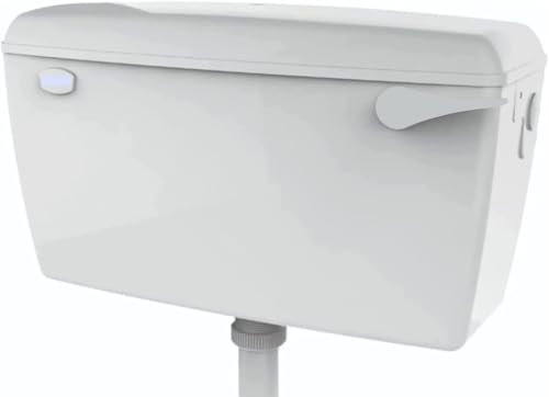 Taps2Traps® Exposed Wall Mounted Lever Toilet Low Level Flushing Cistern Tank - Side Entry