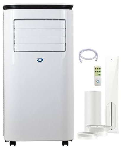 Diloc Over Climatizzatore Condizionatore Portatile Wi-fi senza tubo e con tubo 9000 Btu Riscaldamento, Raffreddamento, Deumidificatore, pompa di calore, classe A Senza Unità Esterna con Telecomando