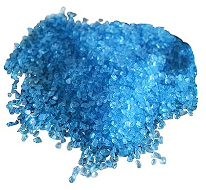 HAPINARY Pierre Décorative pour Aquarium Bleu Clair 500 G, Sable De Verre Poli, Gravier Fin Décoratif, Utilisation pour Aquariums, Terrariums Et Récipients, Adapté Aux Poissons Benthiques