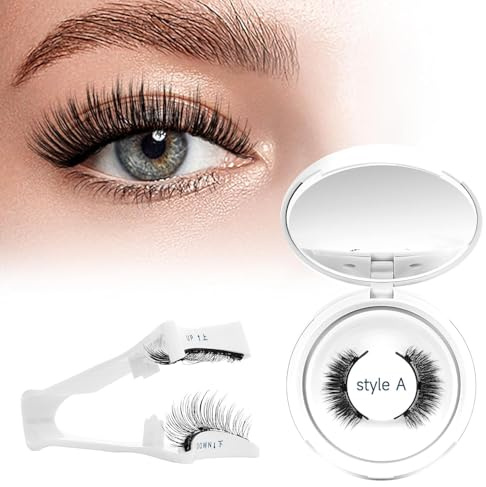 Higu clace Ciglia magnetiche, ciglia magnetiche senza eyeliner, ciglia magnetiche con applicatore, look naturale magnetico, non necessita di colla, ciglia magnetiche (KIT-9A)