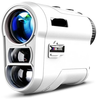 Telemetro laser/r da golf ricaricabile 600M/1000M ingrandimento 6X monocolo telemetro telemetro for sport all'aria aperta(Golf White,1000m)