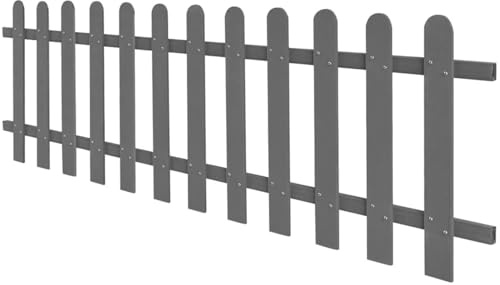 Gecheer Staccionata, in WPC, 200x60 cm, per delimitare spazi esterni