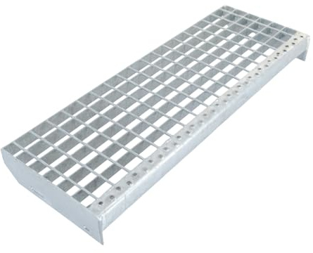 Durabern Metallstufe 270 x 1000 mm Verzinkt Treppenstufe Gitterroststufen feuerverzinkt | Metallgitter