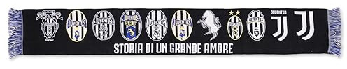 Juventus - Sciarpa Jacquard Loghi Storici, Prodotto Ufficiale