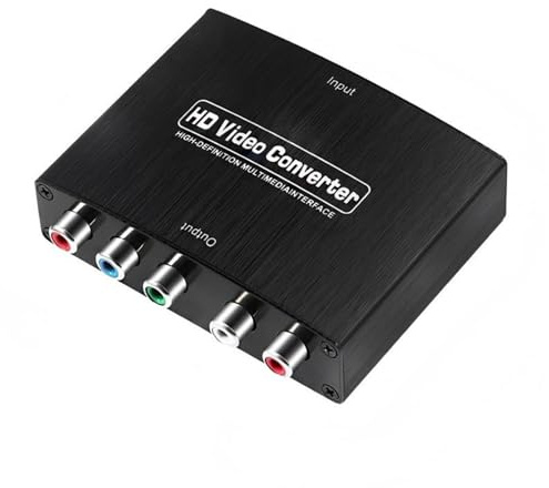 XIPSBJWF HDMI To YPbPr Component Video Converter For Connecting Laptops DVD Recorders And Old TVs/speakers easy to operate