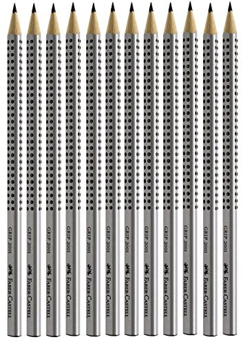 Faber-Castell 12 x blyertspenna Grip 2001 2B