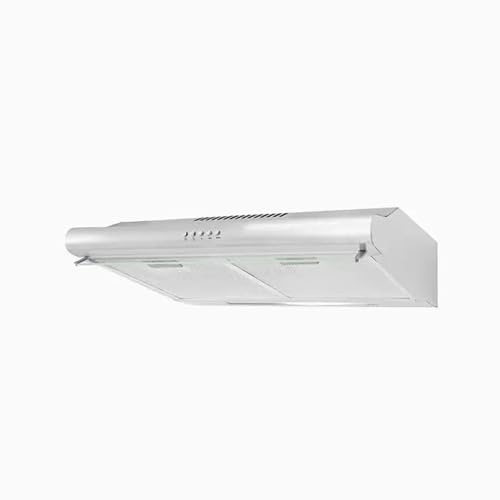 Exquisit UBH 20 MI INOX Dunstabzugshaube / Standard | INOX Edelstahl-Design, 3 Leistungsstufen, LED-Beleuchtung, Metallfettfilter, 204,6 m³/h Luftstrom