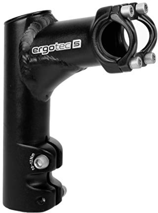 ergotec Ahead-Vorbauten Comfi 25.4 / Aluminium AL6061-T6, 15°, schwarz-sand, 80mm, 34500001