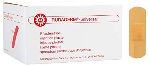 RUDADERM universal Pflasterstrips 500 Stück Injektionspflaster, Größen:2.5 x 7.6 cm