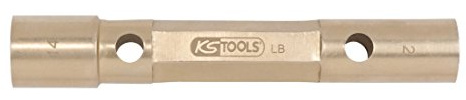 KS Tools 963.8405 - Clé à tube 6 pans - 30x36, 220mm - Gamme BRONZEplus - Antidéflagrant - Alliage Aluminium-Bronze