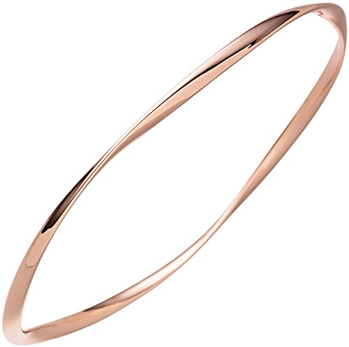 Jobo Damen Armreif Armband 925 Sterling Silber rotgold vergoldet