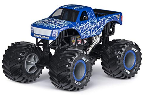 Monster Jam, Official Blue Thunder Monster Truck, Die-Cast Vehicle, 1: 24 Scale