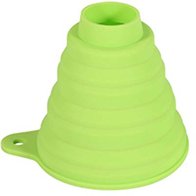 POHOVE Silikon-Trichter, Faltbar und Flexibel - Küchentrichter für Wasserflaschen, Flüssigkeitsübertragung, Schmale und Breite Öffnung