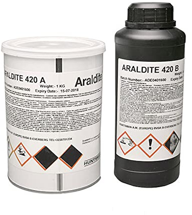 Araldite 420 – Pegamento Epoxi, Pegamento Resina, muy resistente a los golpes, 1,4 kg