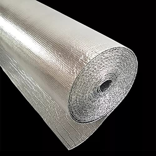 Isolierfolie Selbstklebend Aluminium Dampfsperrfolie Dampfsperre Dach Innen Dampfsperre zur Dämmung Dampfsperrfolien zur Dachisolierung Dach dampfsperre sauna Dampfsperren,Dach(Size:1x30m/3.2x98.4ft)