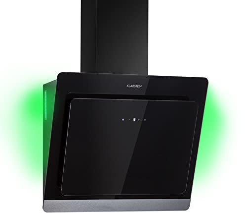 Klarstein Campana Extractora Decorativa 60 cm con Luces LED, Extractor Cocina Flujo Aire de 563m³/h, Campanas Extractoras Acero, Extractores para Cocina con Filtros Anti Grasa y WiFi, loT