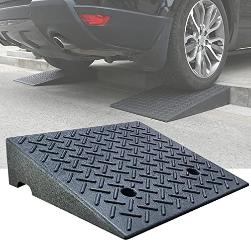 XIAOYUE Bordsteinrampe Rollstuhl Gummi 15cm hoch, Auffahrrampe Türschwellenrampe, Schwellenrampe rutschfeste für Rollstuhl, Autos, Motorräder
