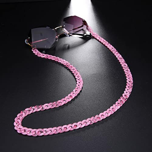 Brillenkette 74Cm Anti-Rutsch-Brillenkette Acryl Sonnenbrille Lanyard Lesebrille Schnurhalter Umhängeband Seil Für Frauen