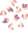 Folat B.V.- Folat Confeti de Mesa-Ombre Love-45 Piezas-Decoración Romantica Día de San Valentín Bodas Nupcial Aniversario y Compromiso, Multicolor (63790)