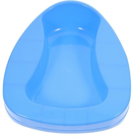 Padella da Anziani in Plastica Blu, Spessa | Casa e Ospedale, a Persone Allettate, Formato, Uso Quotidiano, Colore Blu