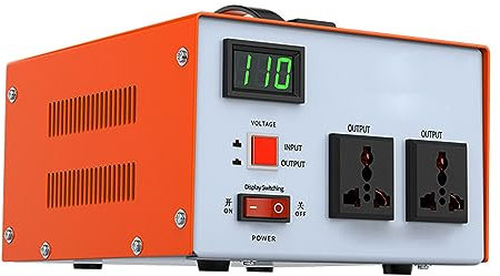 GZHMMAN Transformador de Voltaje Voltage Transformer 110V a 220V Convertidor Voltaje Aumento Núcleo Toroidal con Enchufe Salida Cobre Puro,4000W